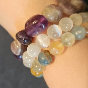3 Crystal Stretch Bracelets